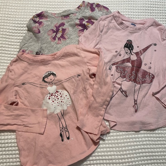 Old Navy Other - Old Navy - Girls' Pink and Gray Long Sleeve Tops